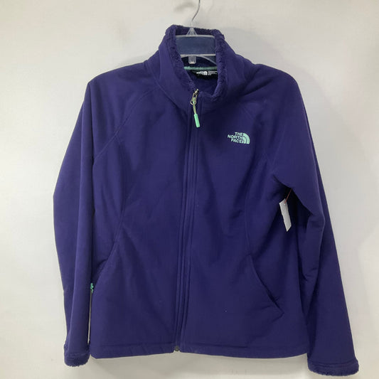 Athletic Jacket By North Face In Purple, Size: M