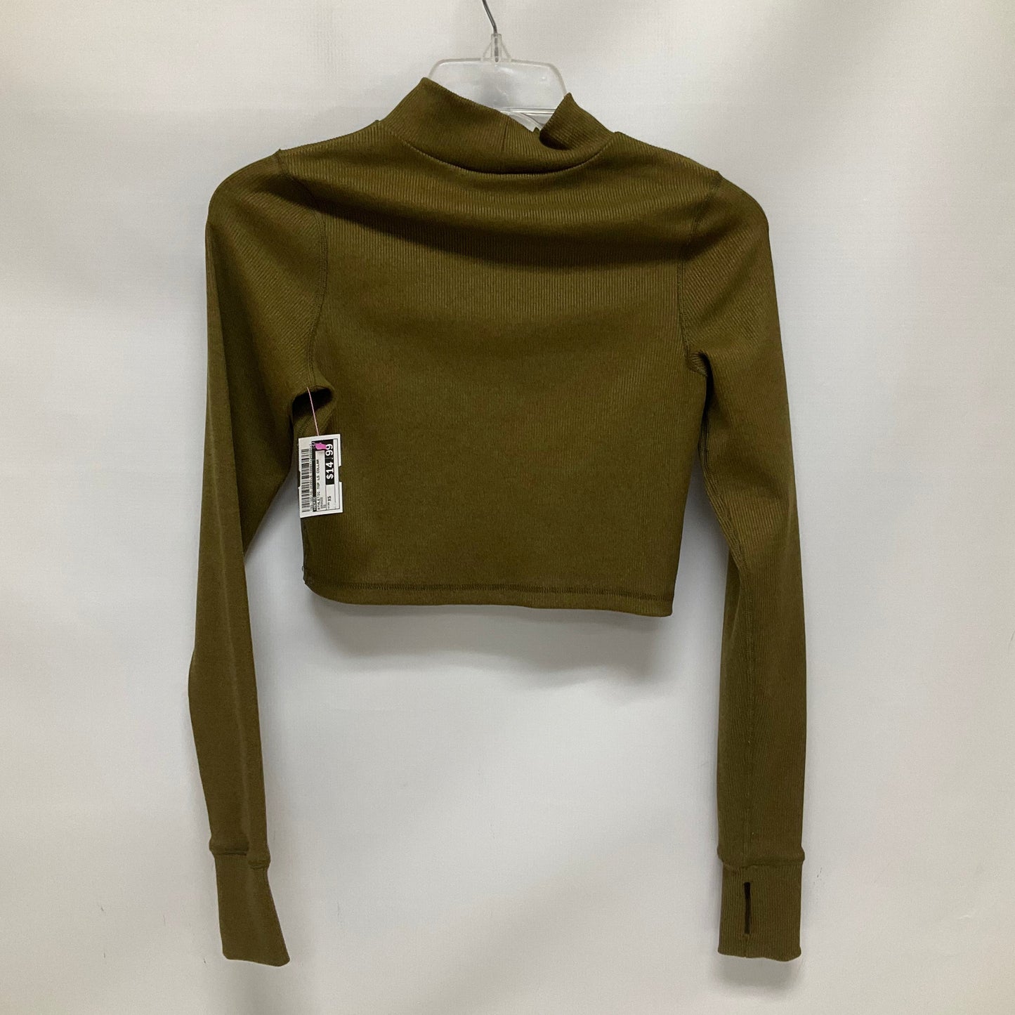 Athletic Top Long Sleeve Collar By Aerie  Size: Xs