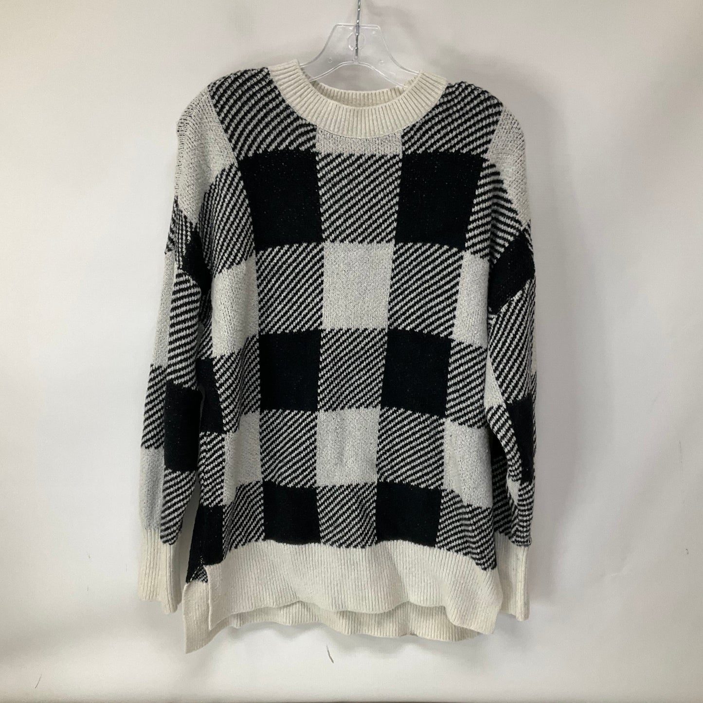 Sweater By Abercrombie And Fitch In Black & Grey, Size: S