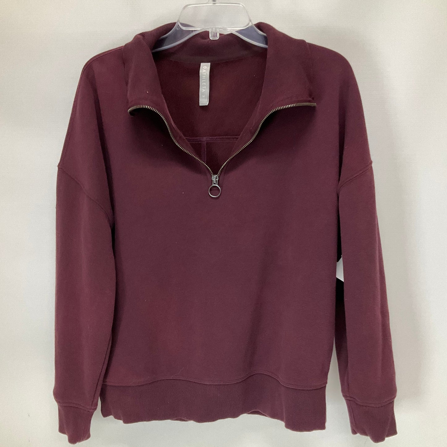 Athletic Top Long Sleeve Collar By Athleta  Size: M