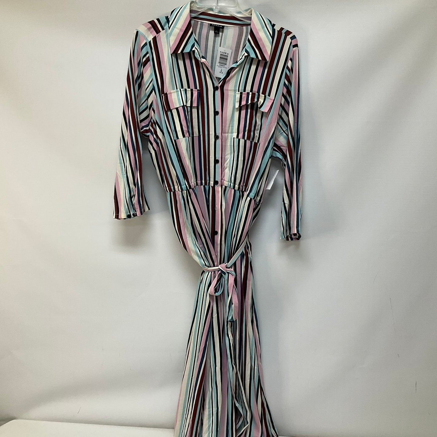 Striped Pattern Dress Casual Maxi Torrid, Size 2x