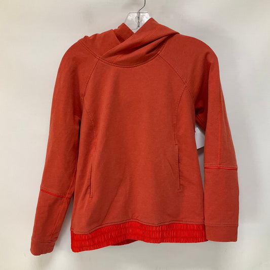 Orange Athletic Sweatshirt Hoodie Lululemon, Size 6