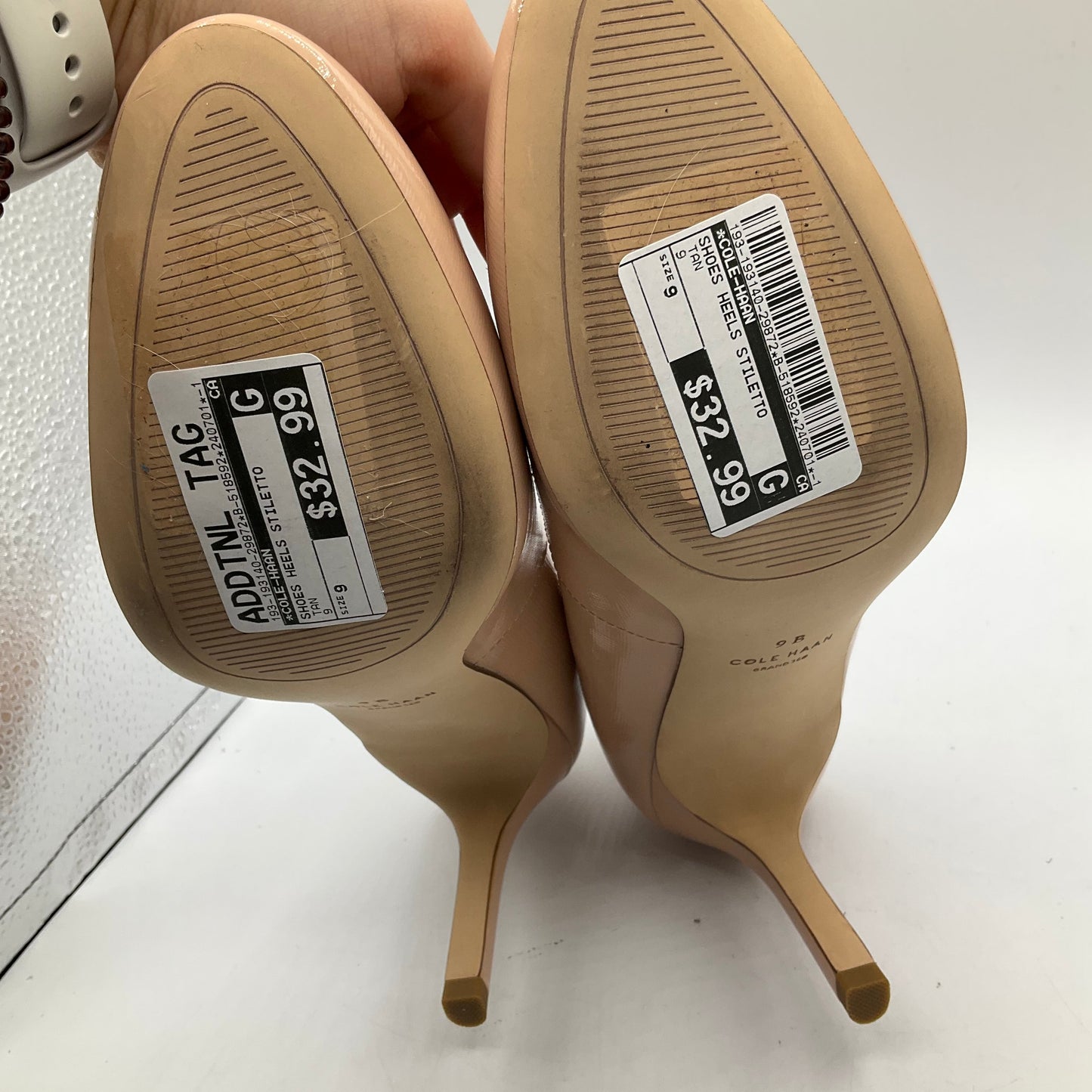 Tan Shoes Heels Stiletto Cole-haan, Size 9