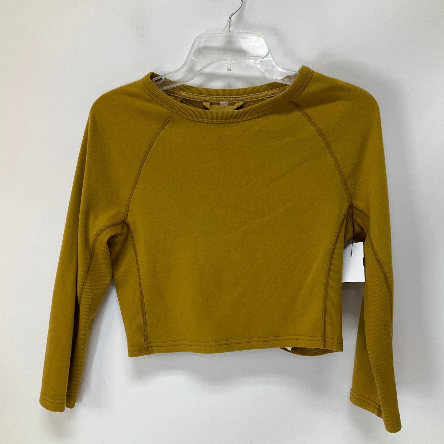 Yellow Top Long Sleeve Free People, Size M