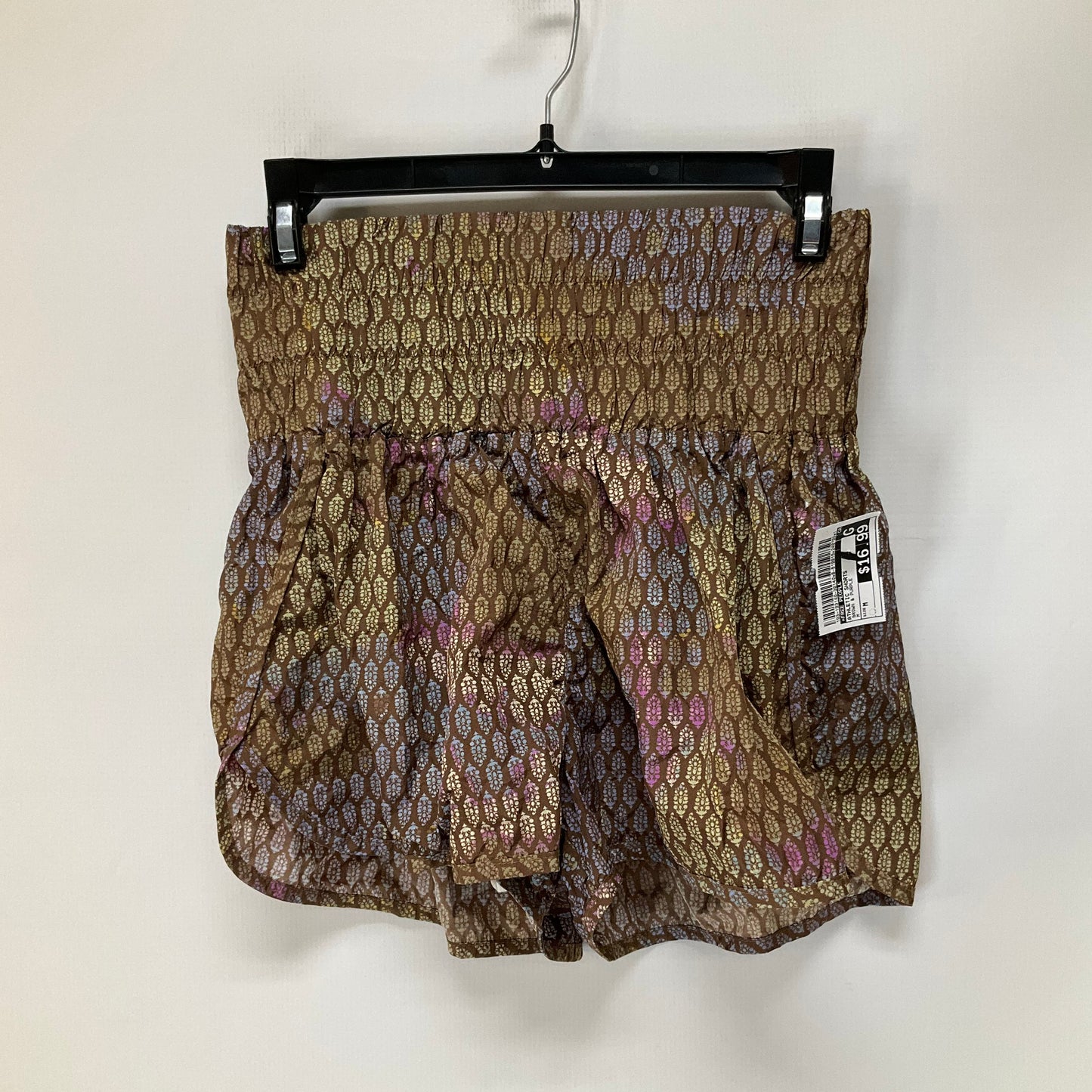 Brown & Purple Athletic Shorts Free People, Size M