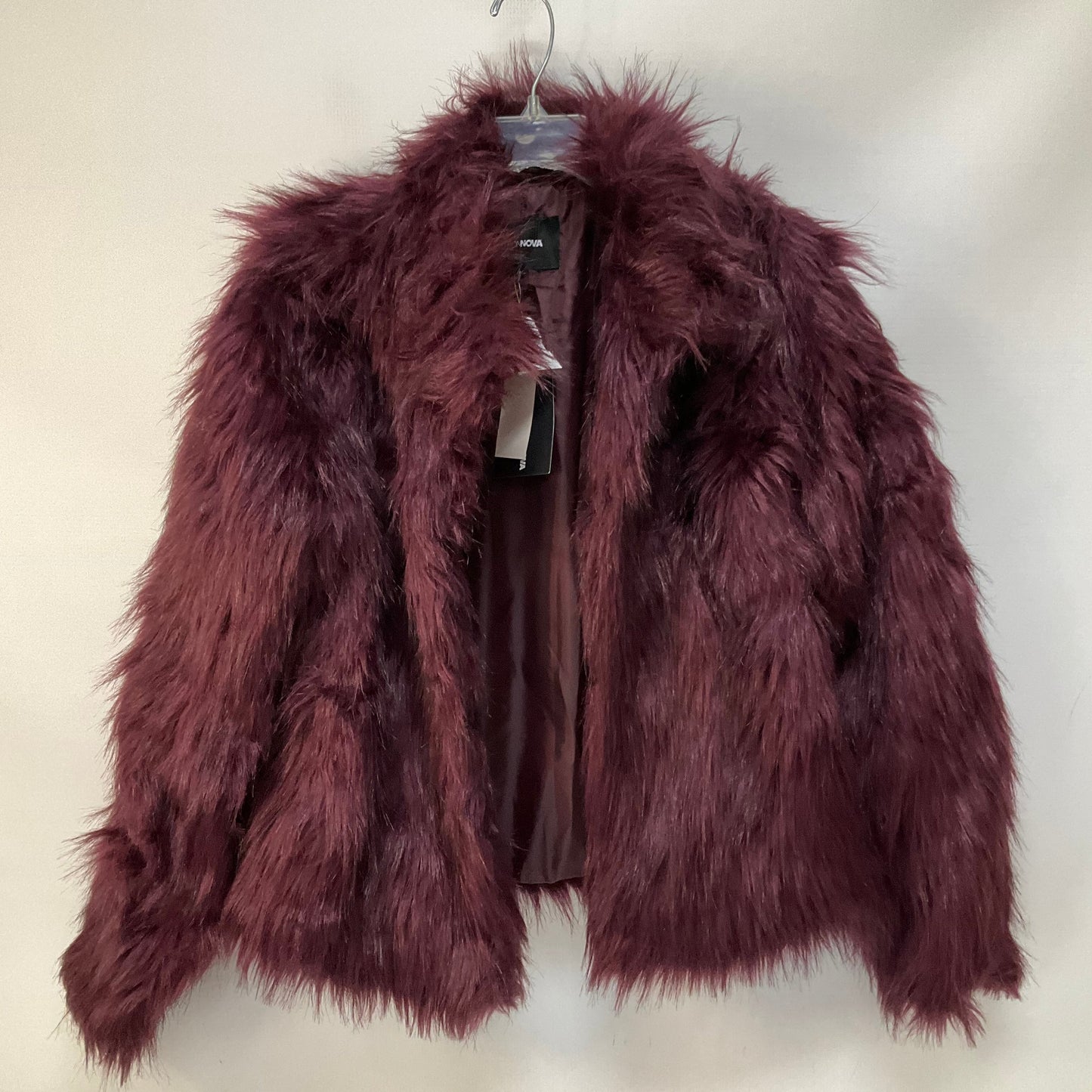 Jacket Faux Fur & Sherpa By Fashion Nova In Purple, Size: L