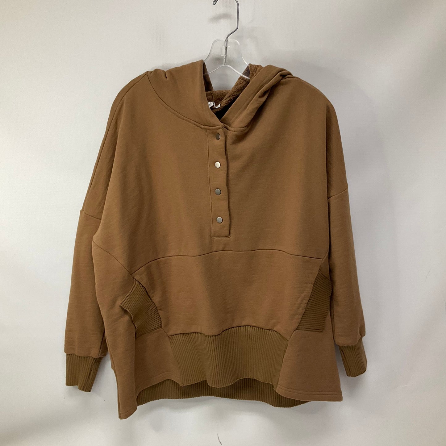 Sweatshirt Hoodie By Cmb In Brown, Size: S