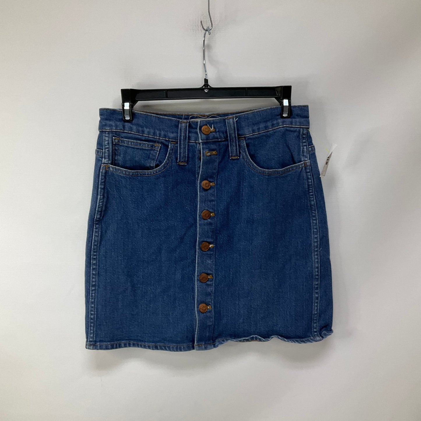 Skirt Midi By Madewell In Blue Denim, Size: 4