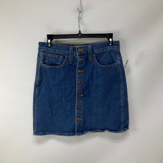 Skirt Midi By Madewell In Blue Denim, Size: 4