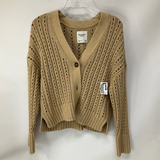 Cardigan By Abercrombie And Fitch In Tan, Size: L