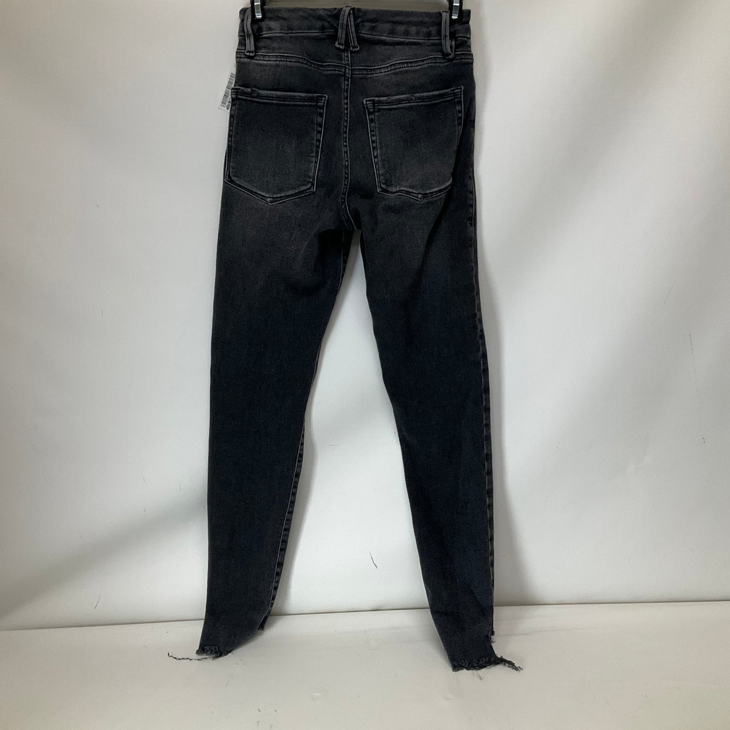 Jeans Skinny By Good American In Black Denim, Size: 0