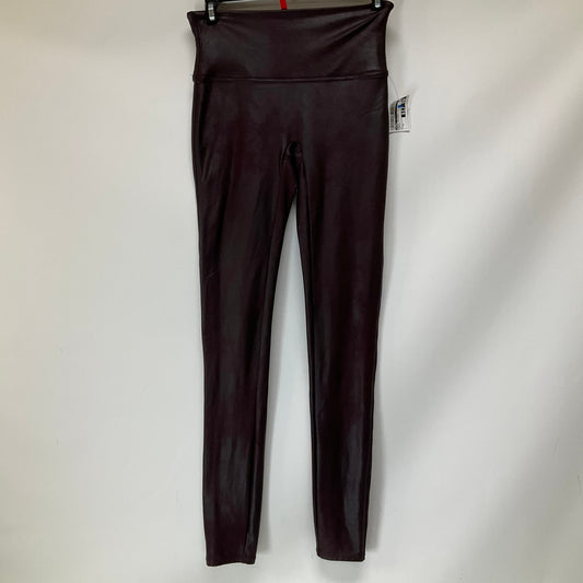 Pants Leggings By Spanx In Maroon, Size: M