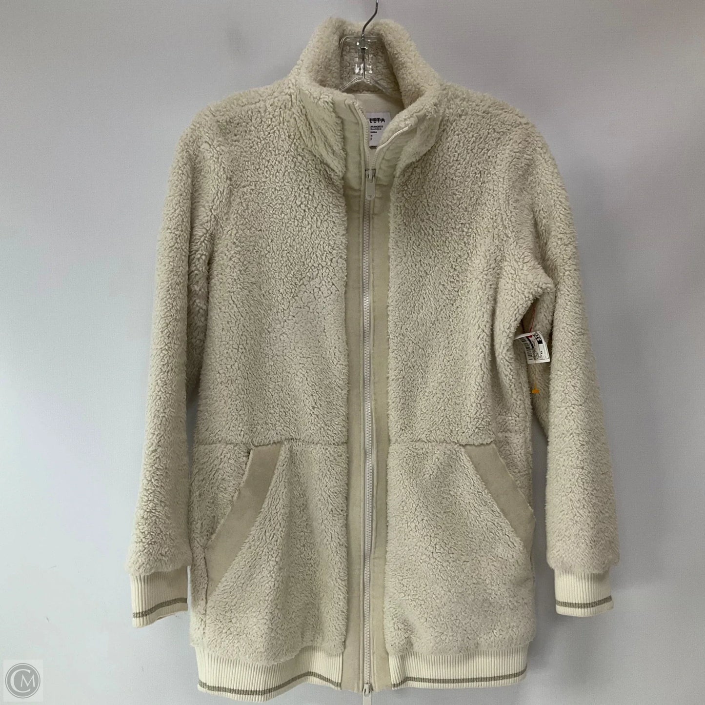 Athletic Jacket By Athleta In Cream, Size: Xs