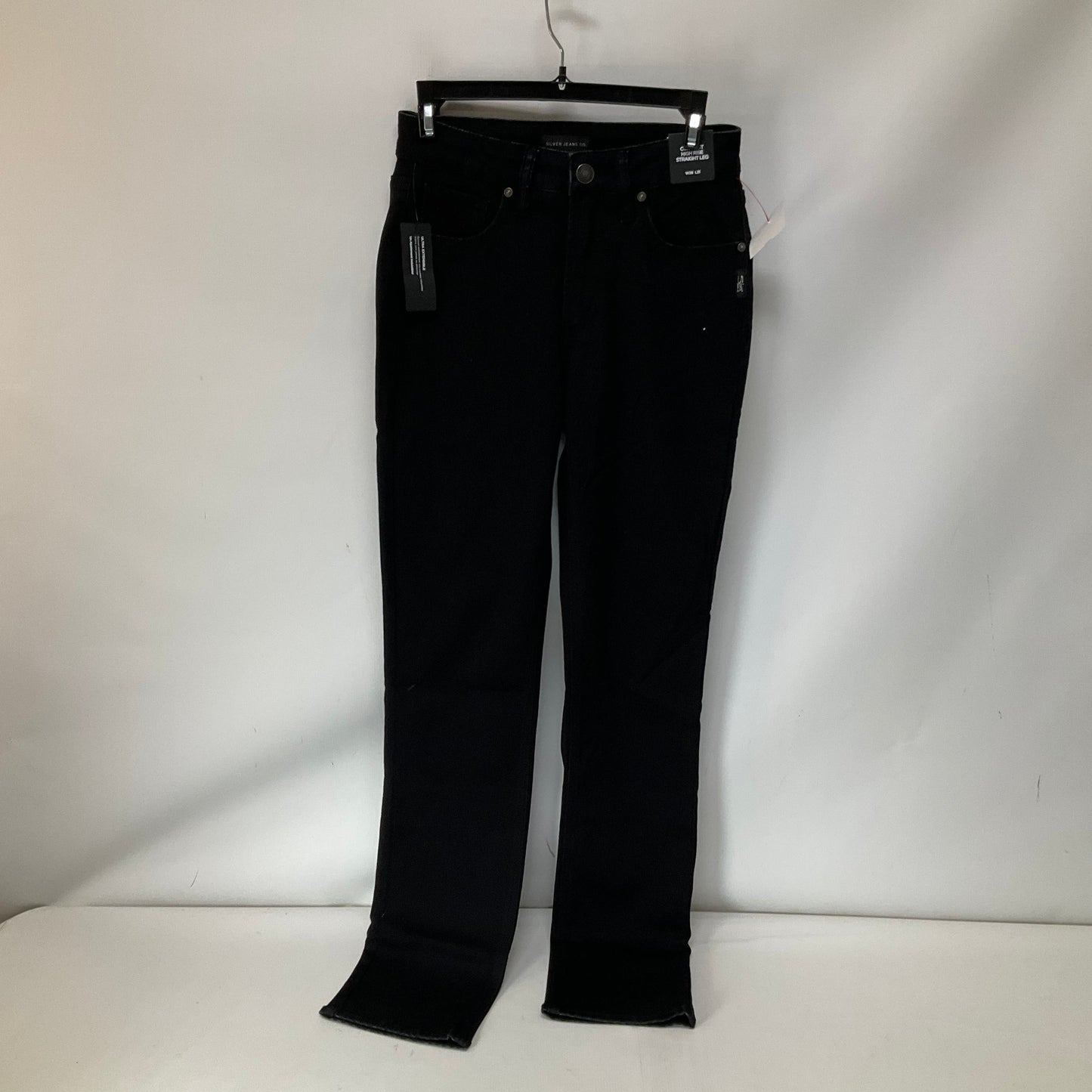 Jeans Straight By Silver In Black Denim, Size: 2