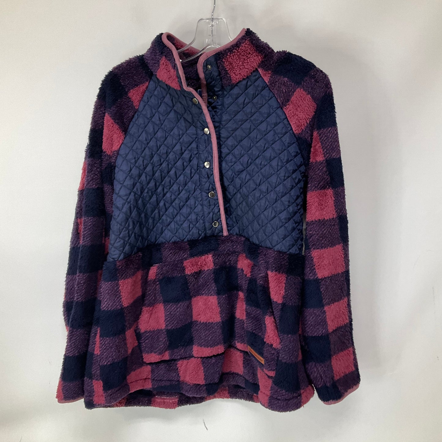 Jacket Fleece By Simply Southern In Purple, Size: L