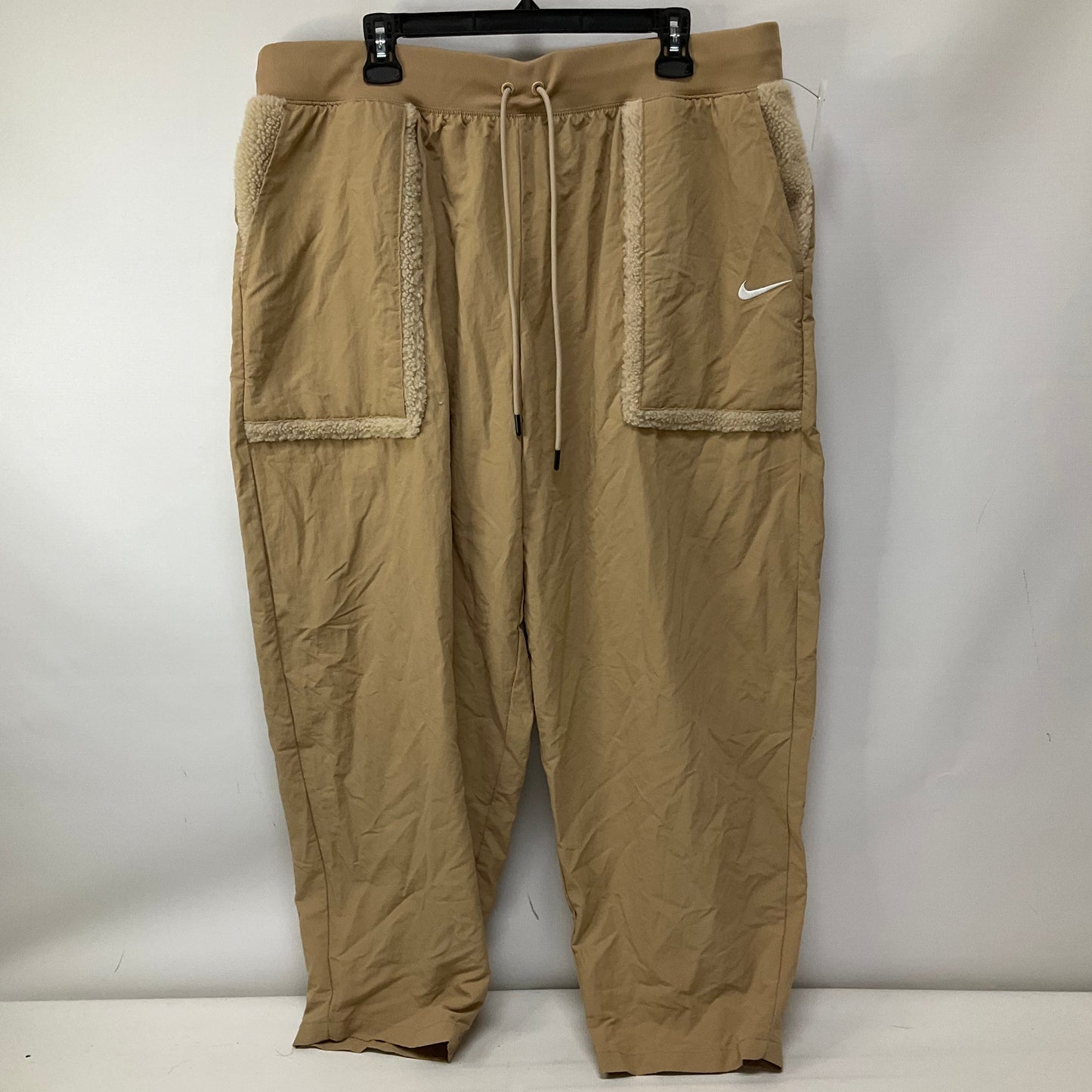 Athletic Pants By Nike Apparel In Tan, Size: Xxl