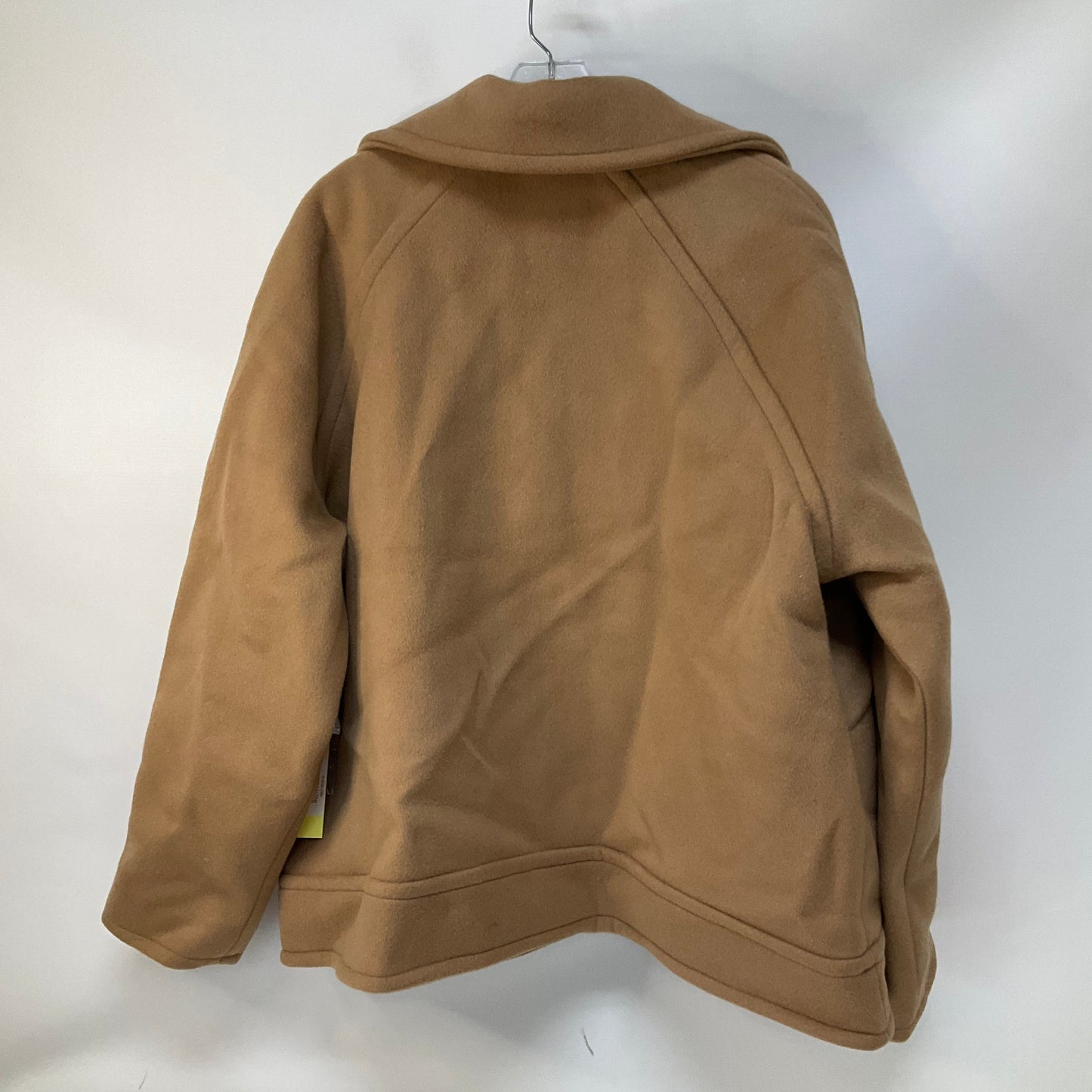 Coat Wool By Clothes Mentor In Tan, Size: 2x