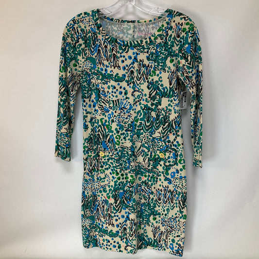 Blue Dress Casual Midi Lilly Pulitzer, Size Xs