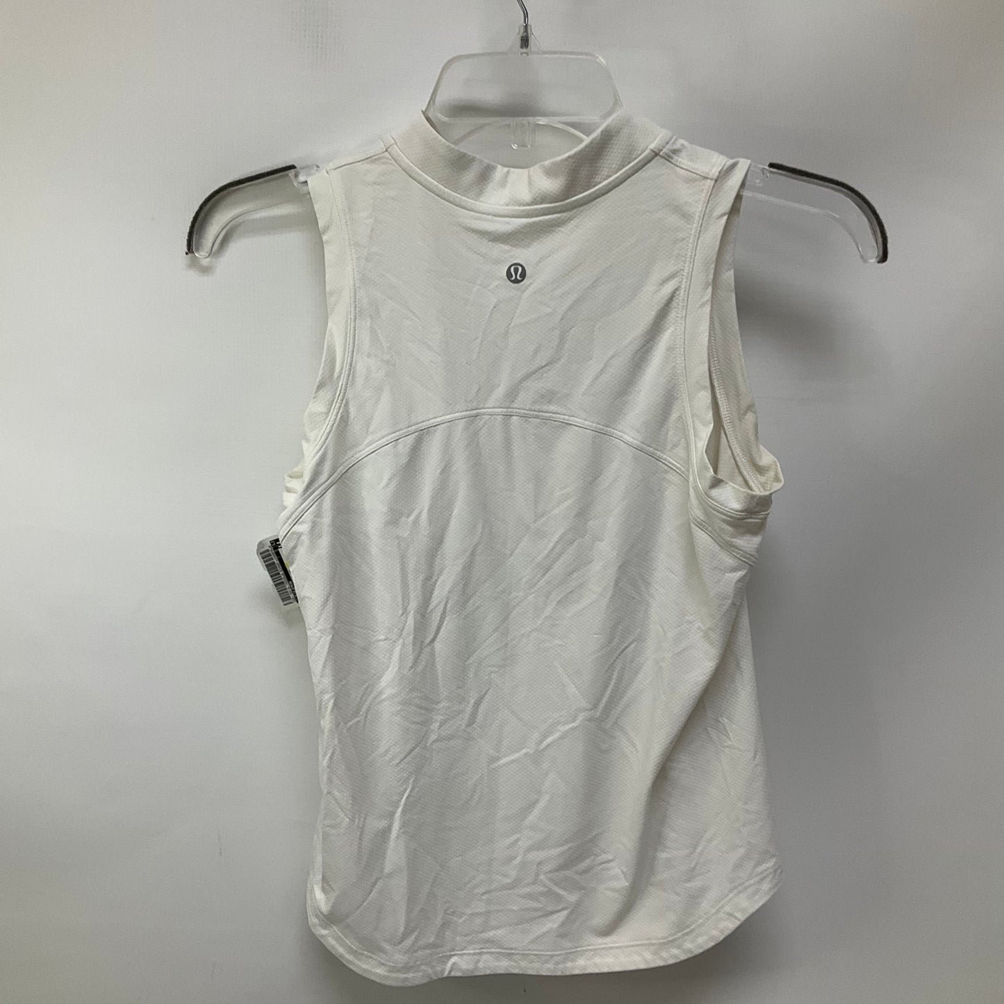 Athletic Top Short Sleeve By Lululemon In White, Size: 4