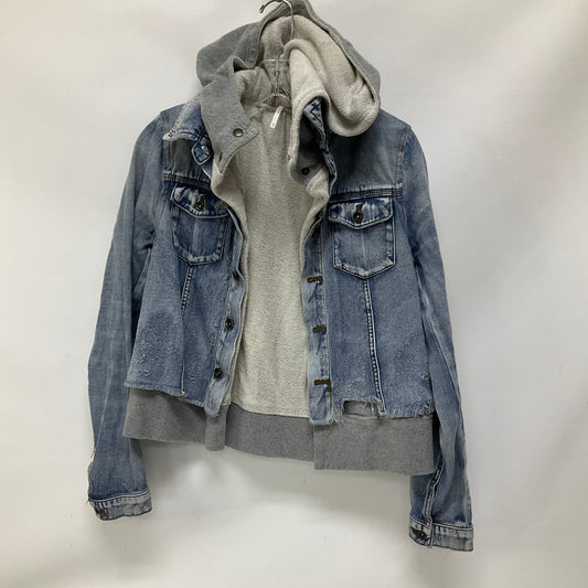 Jacket Denim By Free People In Blue, Size: Xs