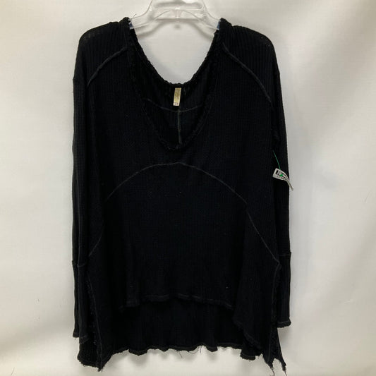 Top Long Sleeve By Free People In Black, Size: S