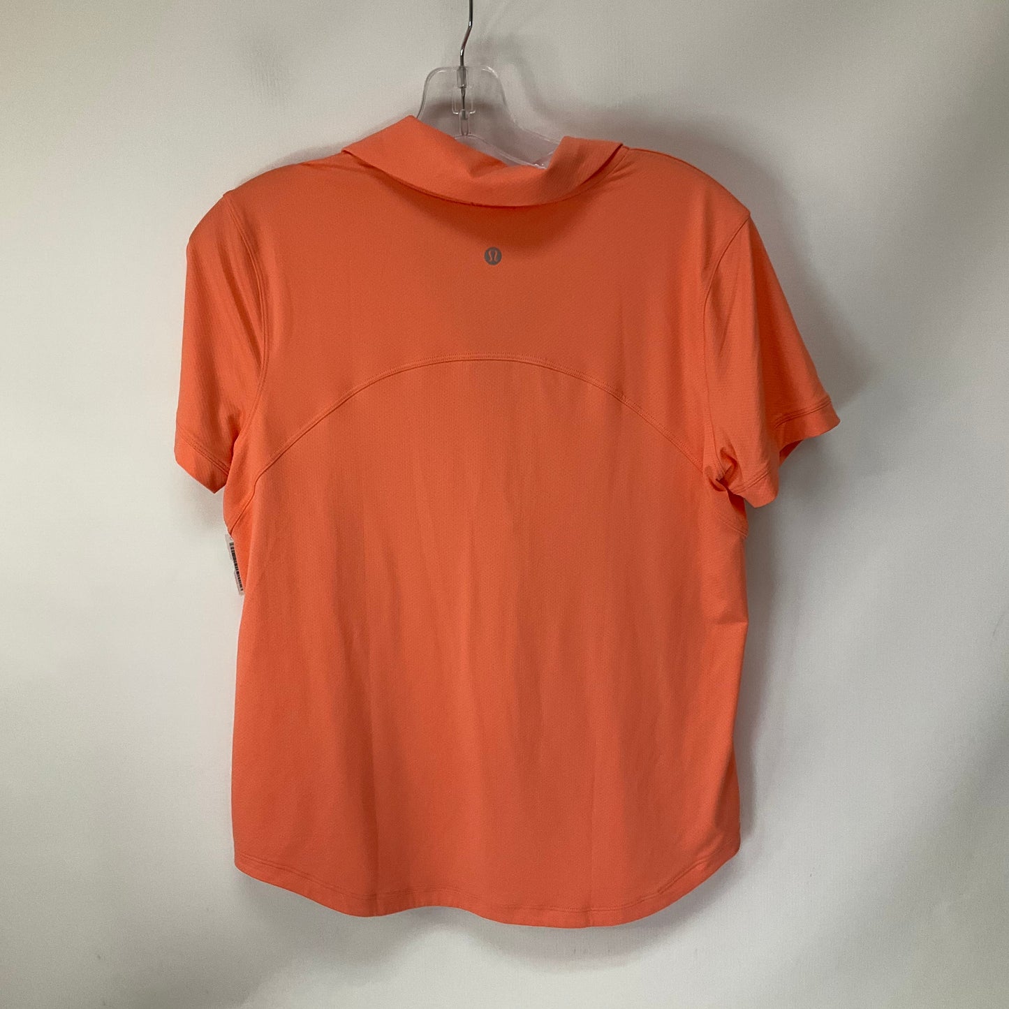 Athletic Top Short Sleeve By Lululemon In Peach, Size: 8