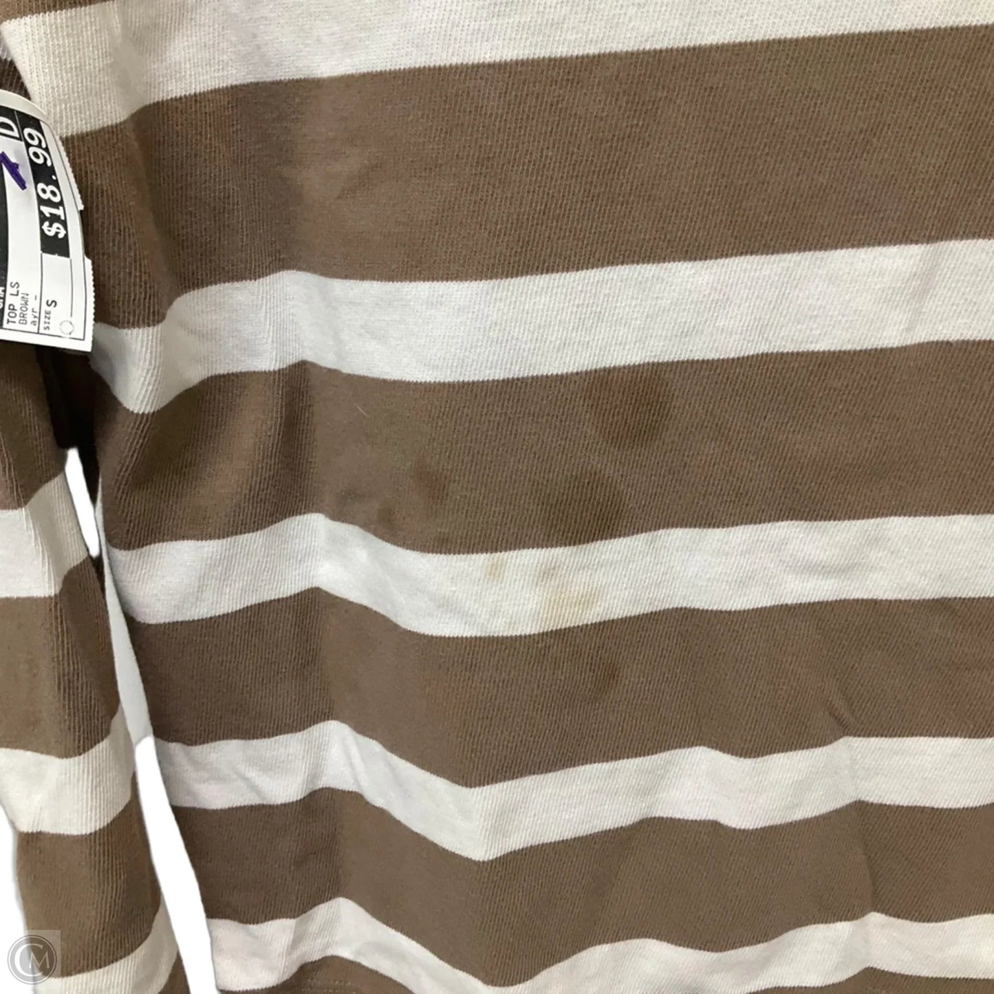 Top Long Sleeve By Cma In Brown, Size: S