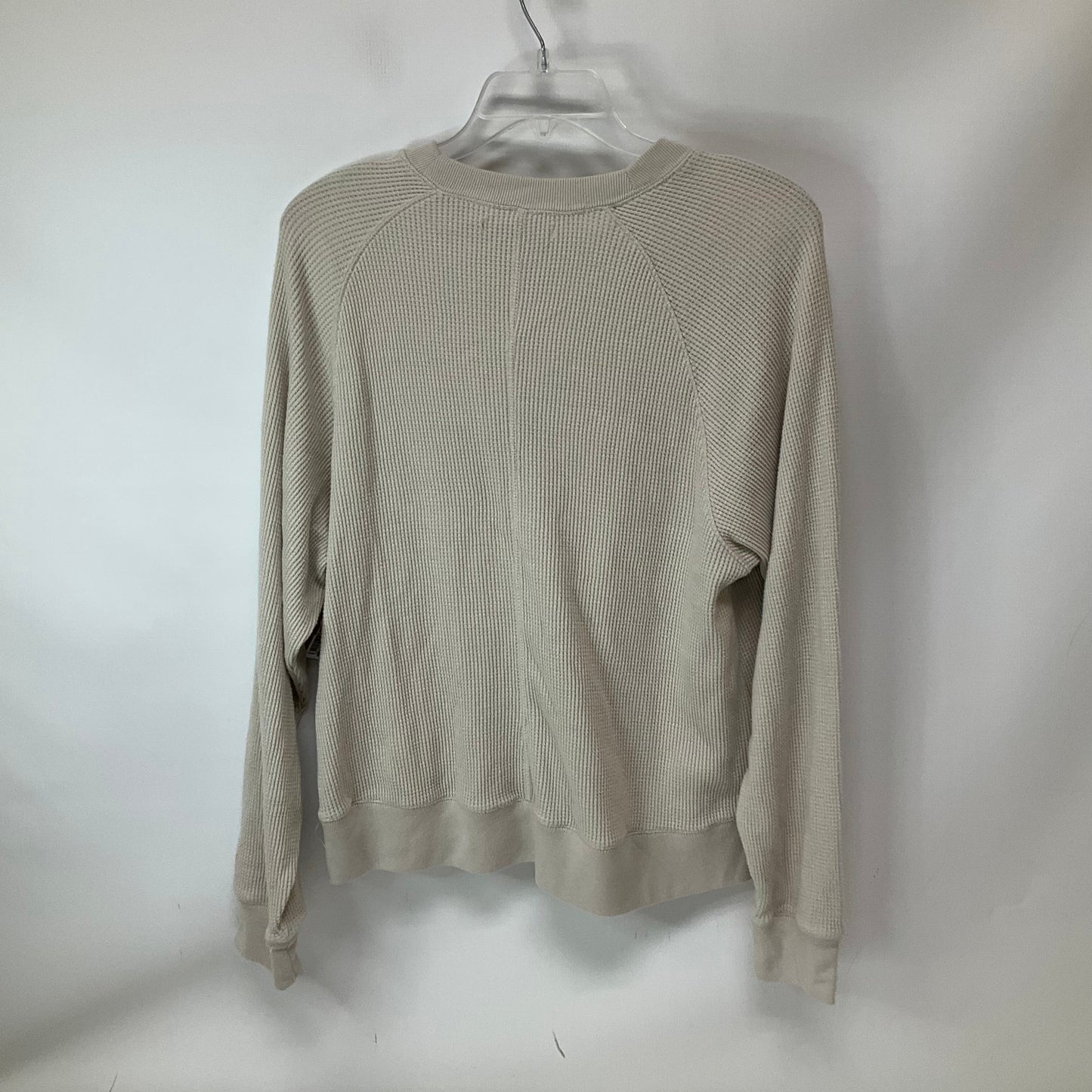 Top Long Sleeve By Abercrombie And Fitch In Cream, Size: M