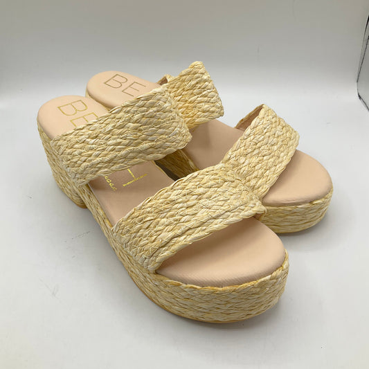 Tan Sandals Heels Block Matisse, Size 10