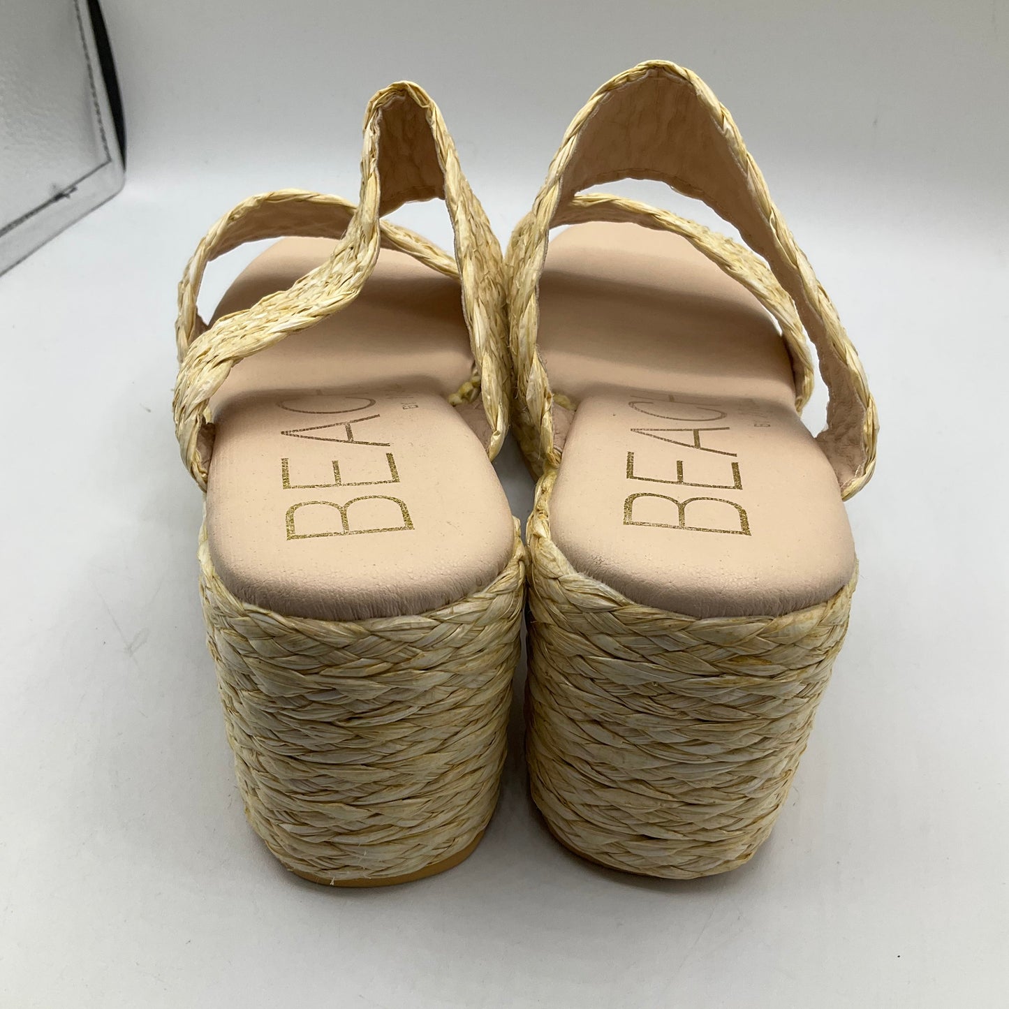 Tan Sandals Heels Block Matisse, Size 10