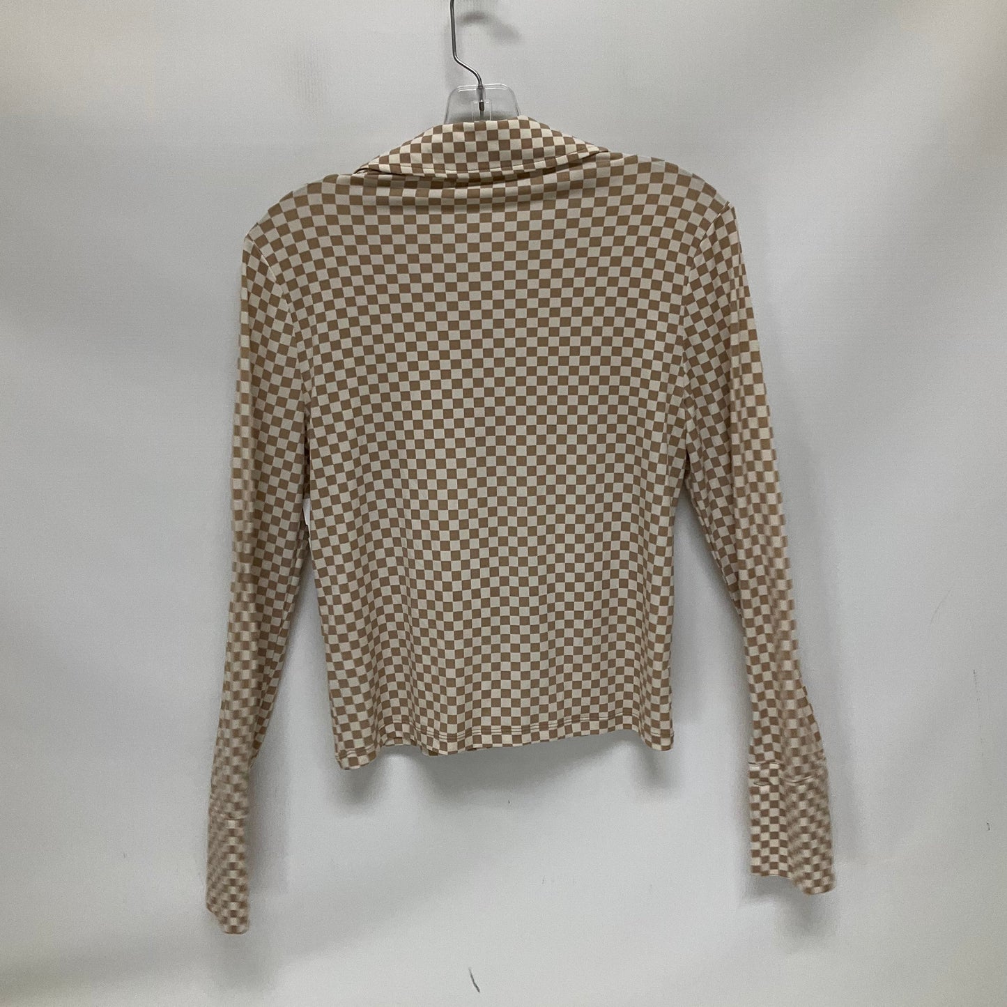 Checkered Pattern Top Long Sleeve Abercrombie And Fitch, Size M