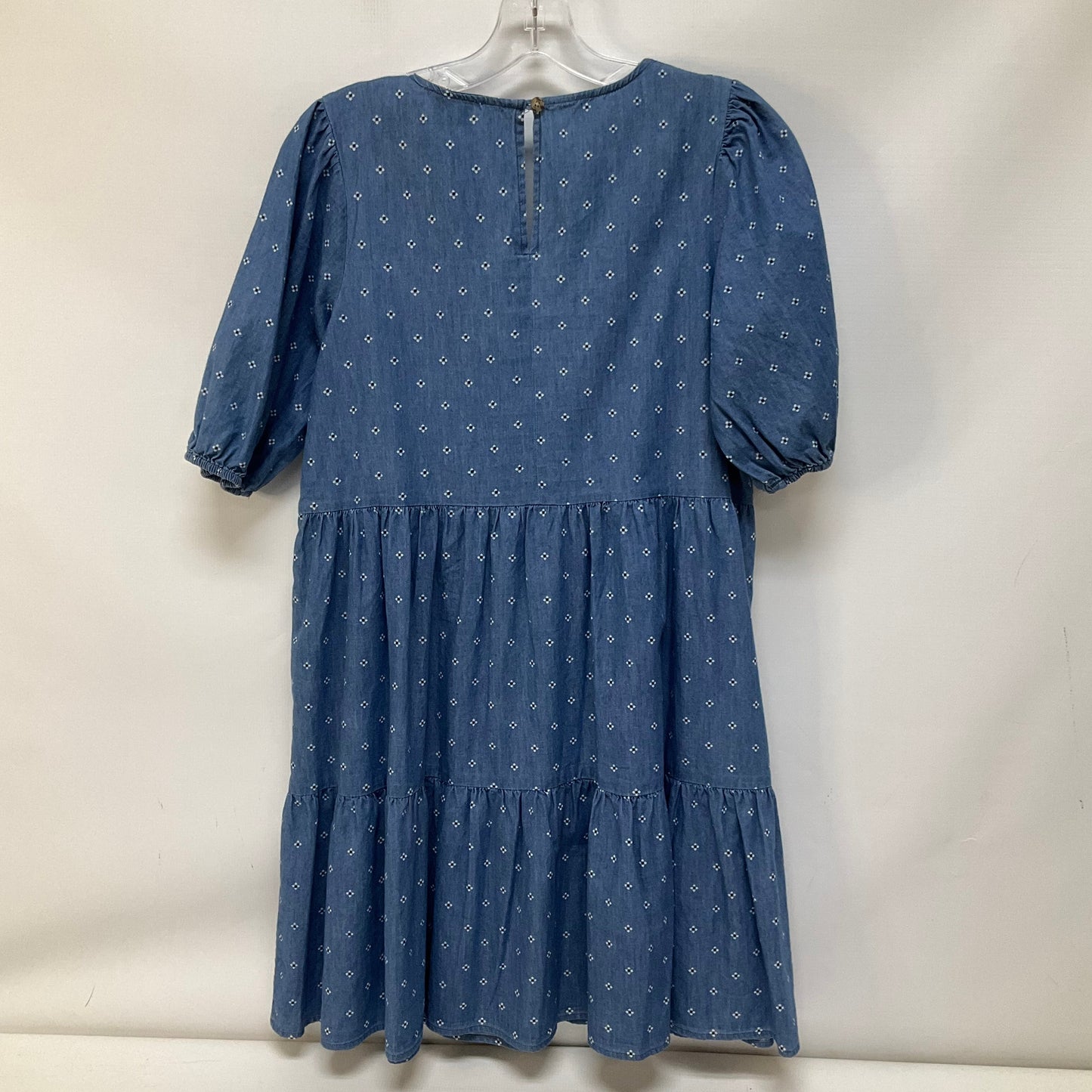 Blue Dress Casual Short Copper Key, Size S