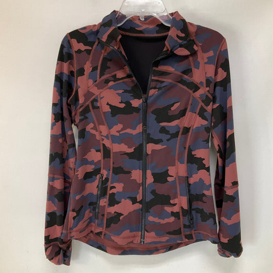 Camouflage Print Athletic Jacket Lululemon, Size 10