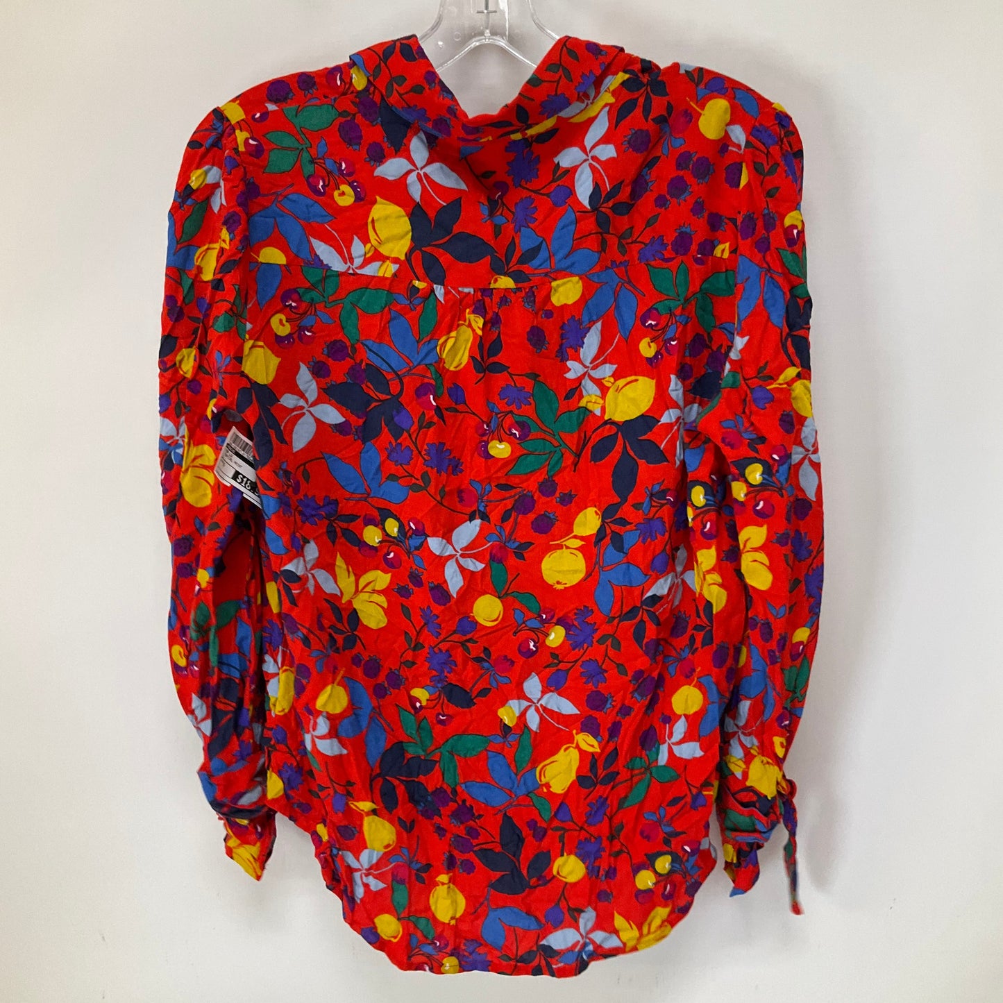 Tropical Print Top Long Sleeve Maeve, Size S