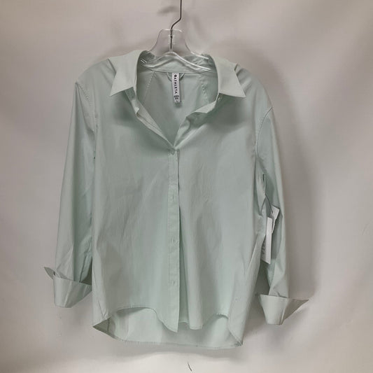 Green Top Long Sleeve Athleta, Size L