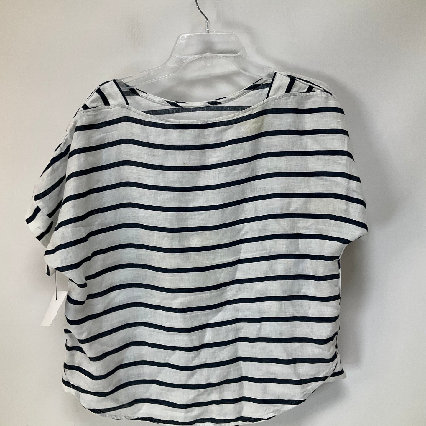 Striped Pattern Top Short Sleeve Zara, Size M