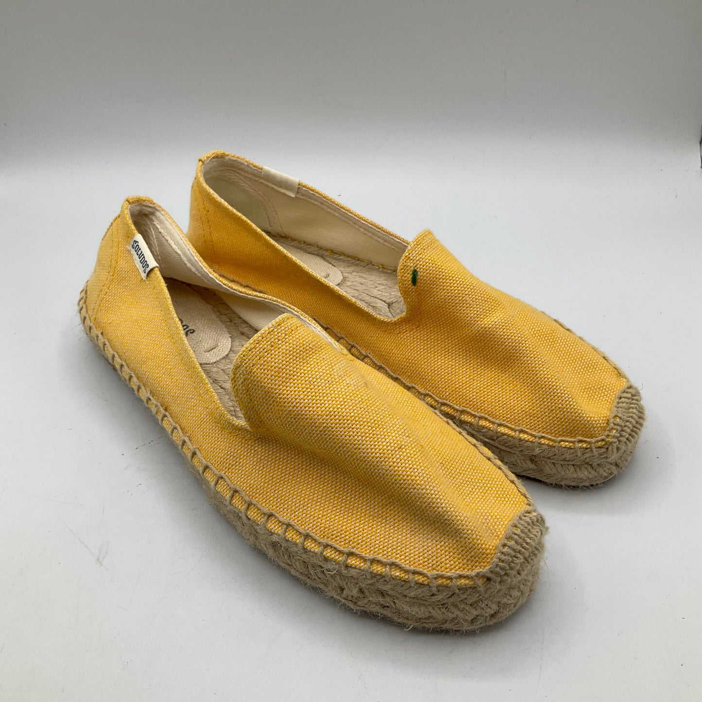 Yellow Shoes Flats Soludos, Size 6.5