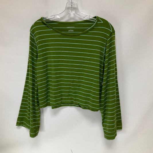 Top Long Sleeve By Anthropologie In Green, Size: S