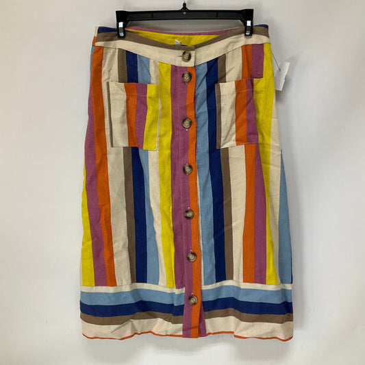 Striped Pattern Skirt Midi Gilli, Size M