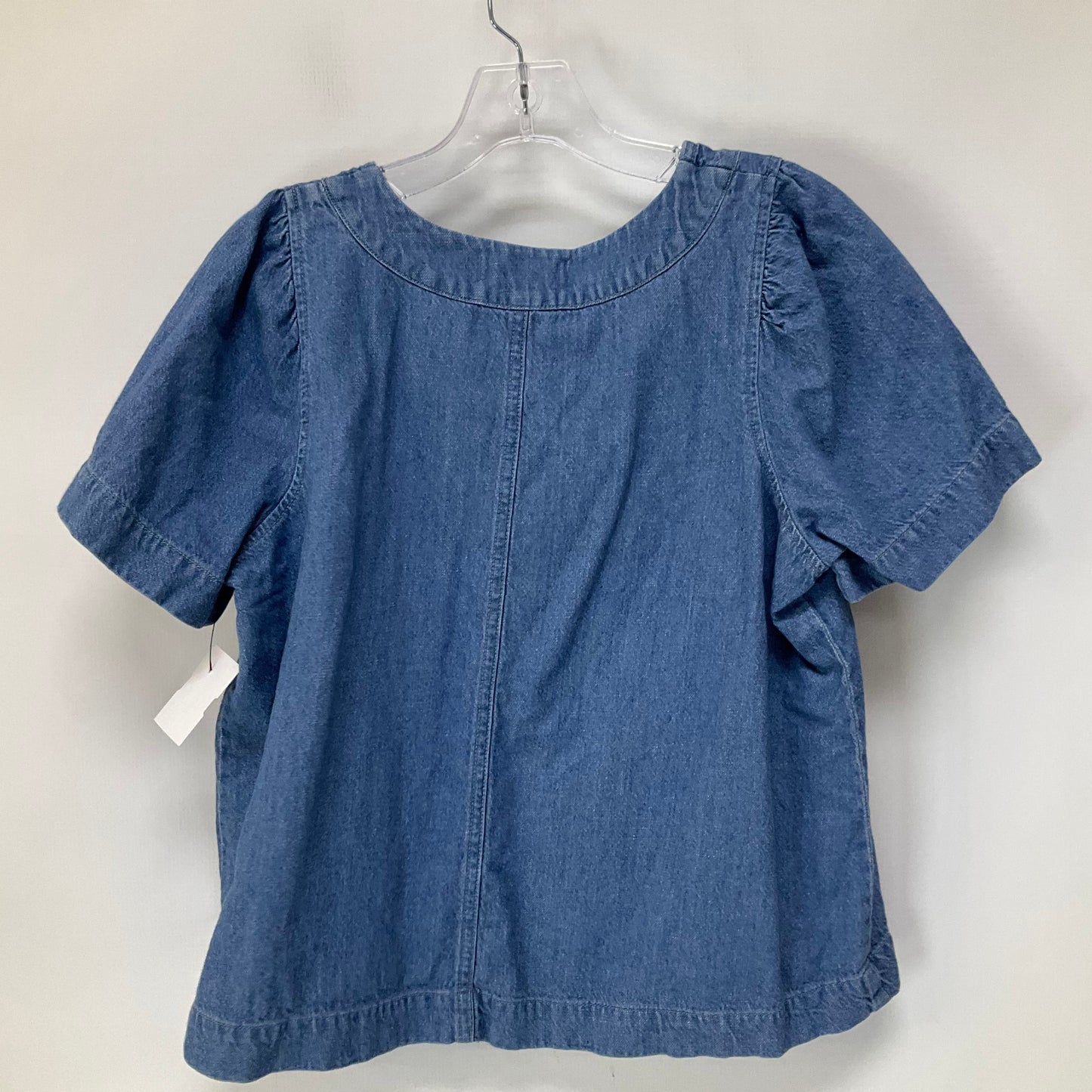 Blue Top Short Sleeve Madewell, Size M