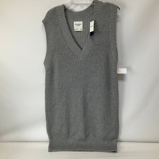 Dress Sweater By Abercrombie And Fitch In Grey, Size: L