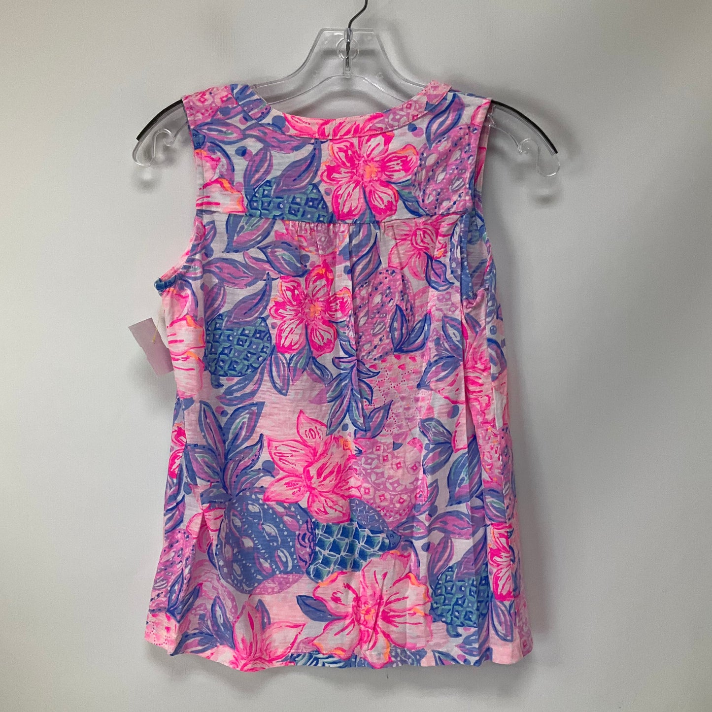 Tropical Print Top Sleeveless Lilly Pulitzer, Size Xs