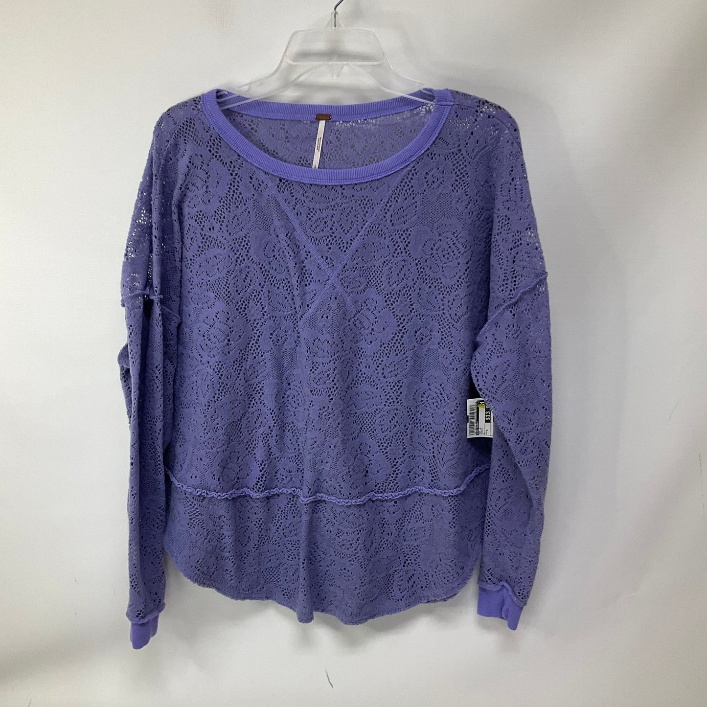 Top Long Sleeve By Free People In Purple, Size: S