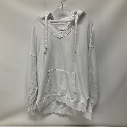 Sweatshirt Hoodie By Aerie In White, Size: S