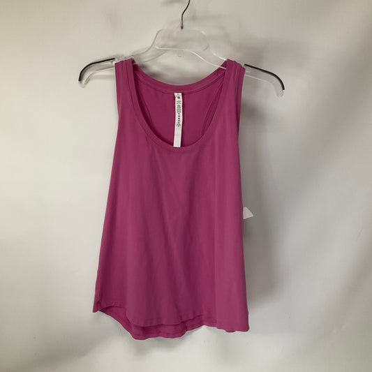 Athletic Tank Top By Lululemon In Pink, Size: 10