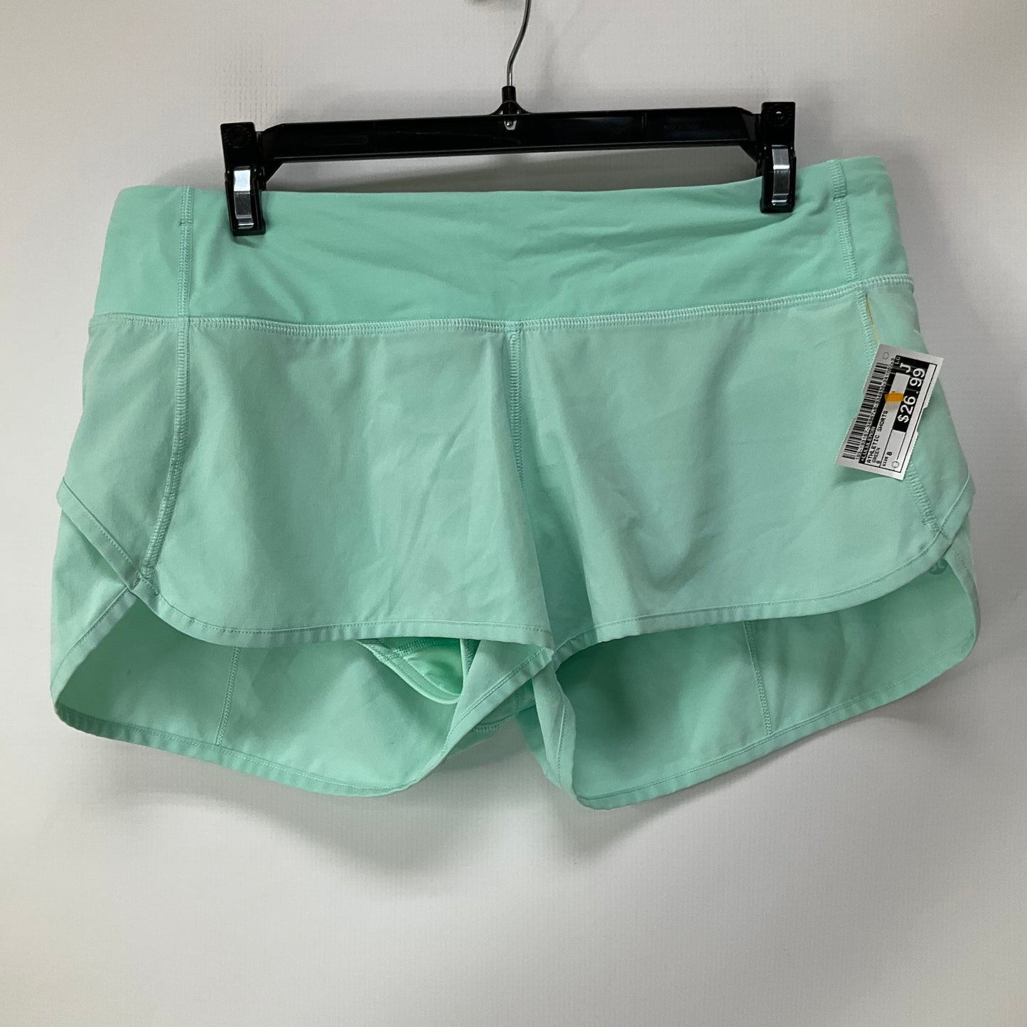 Athletic Shorts By Lululemon In Green, Size: 8