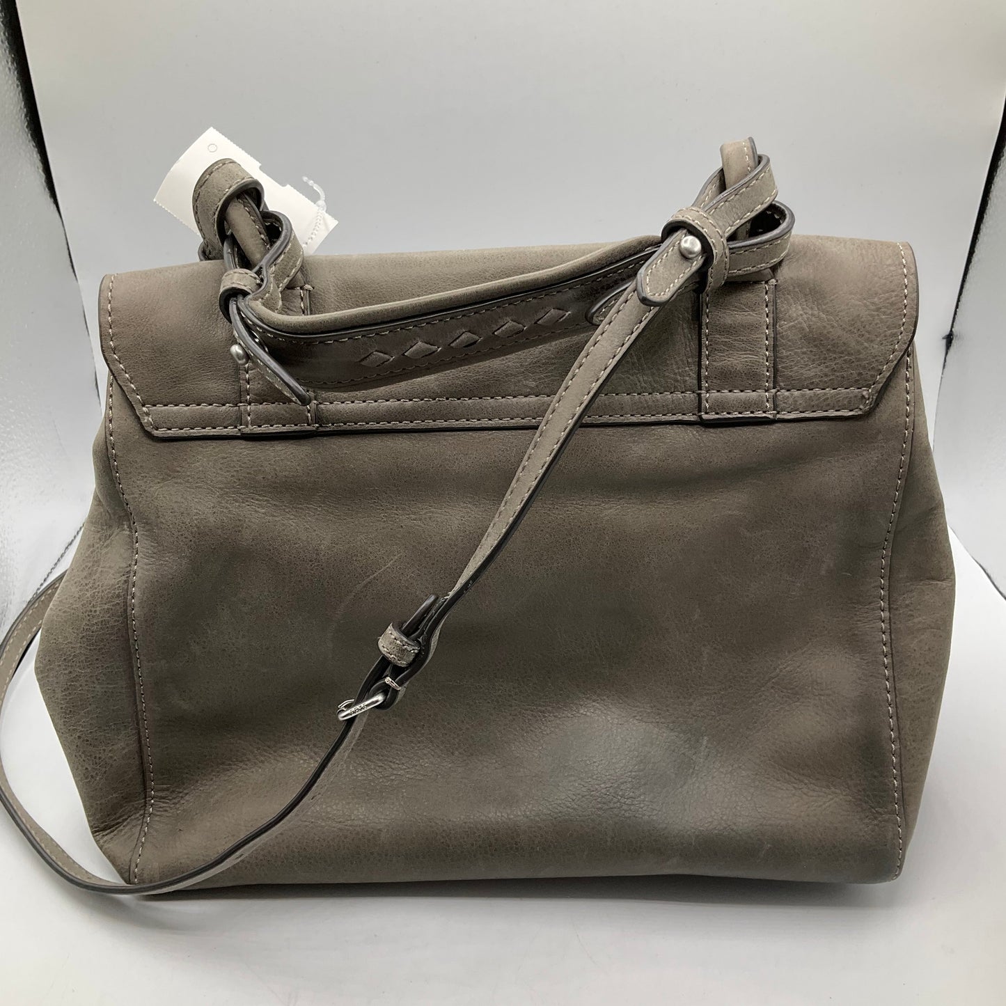 Handbag Leather By Frye, Size: Medium