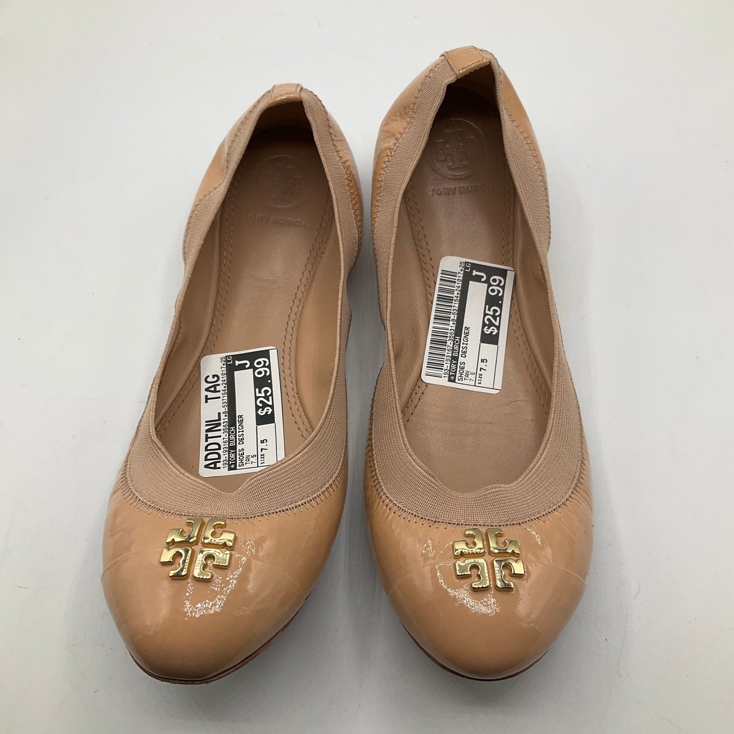 Shoes Designer By Tory Burch In Tan, Size: 7.5