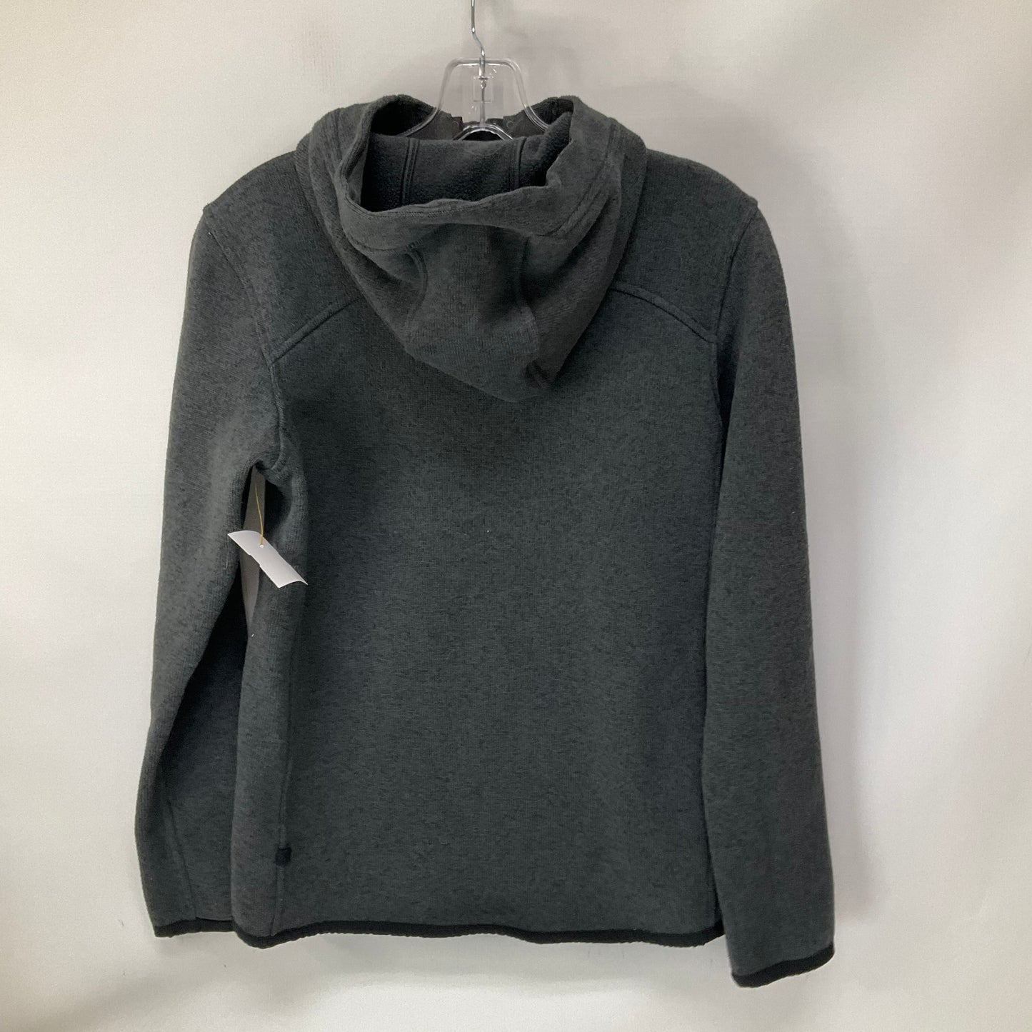 Athletic Top Long Sleeve Hoodie By Lululemon In Grey, Size: 6