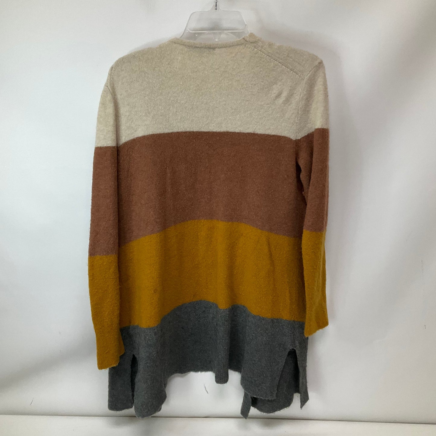 Sweater Cardigan By Madewell In Tan & Yellow, Size: Xs